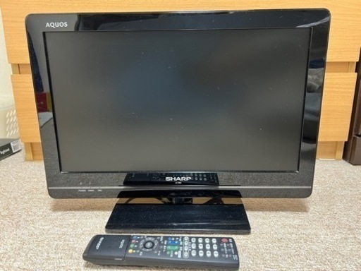 【受け渡し決定】テレビ　SHARP AQUOS 19V型ワイド　4/29まで