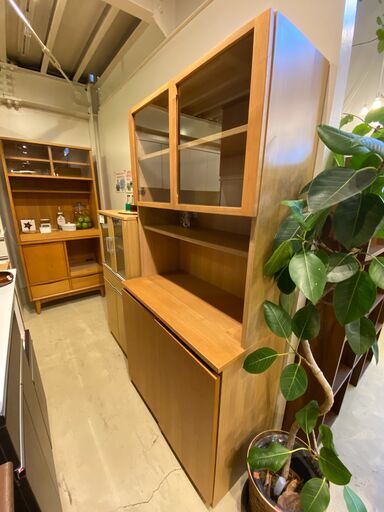 宇都宮でオシャレな家具を探すなら『オトワリバース！』MUJI 無印良品 食器棚 タモ材 ナチュラル キッチン収納 中古品