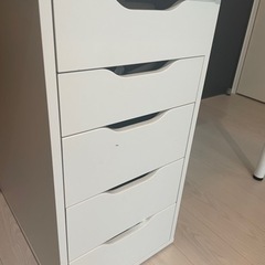 IKEA デスクセット（引き出し 天板 脚）の画像