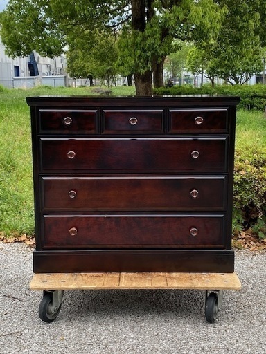 ◎お値下げしました‼️ 民芸家具 整理箪笥 チェスト キャビネット 4段6杯  和家具和室和モダンチェスト抽斗民藝池田三四郎濱田庄司李朝バーナードリーチ