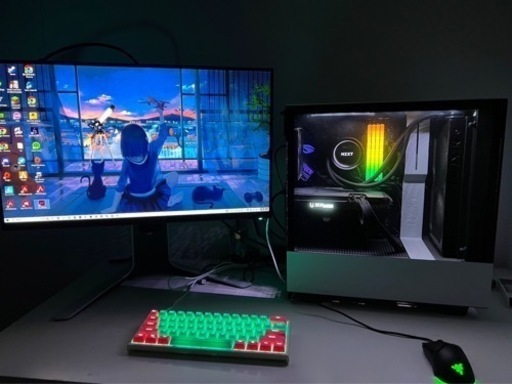 超値下げゲーミングPCセット‼︎　全て揃えたい方！！　簡易水冷型自作ゲーミングPC
