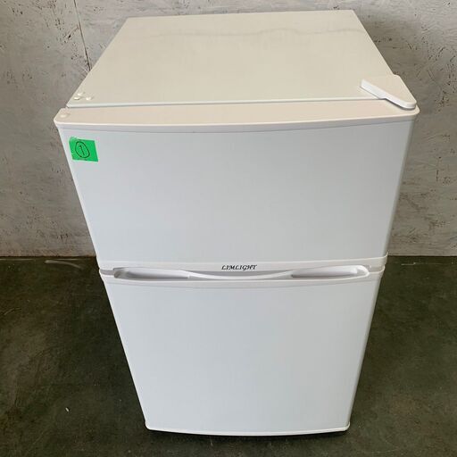 LIMLIGHT 2ドア ノンフロン冷凍冷蔵庫 容量90L 冷蔵室65L 冷凍室25L WRH-96 2017年製 ①