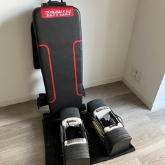トレーニングベンチと可変ダンベル(40kg) セット