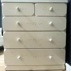 【美品＆お値下げ！】ニトリ ハイチェスト カントリー調 姫系 ホ...