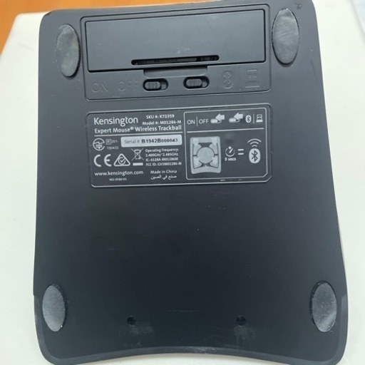 【中古】ケンジントン Kensington K72359JP [Expert Mouse ワイヤレス トラックボール]