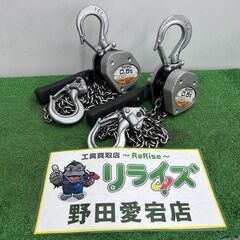 KITO キトー LX005 0.5t レバーブロック 2個セット【野田愛宕店】【店頭取引限定】【中古】ITLM5WXOT883