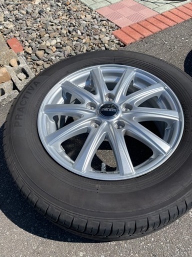 タイヤ ホイール ミニバン 4本 夏タイヤ 美品