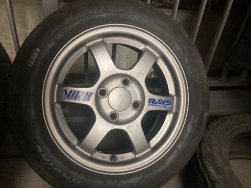rays te37 レイズ　14インチ 5j+35 pcd100 4h ２本