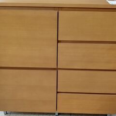 ★ジモティ割あり★  チェスト 茶 H83.5×D44.5×W8...
