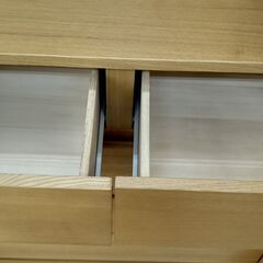 ★ジモティ割あり★  チェスト 茶 H119.5×D40×W80 クリーニング済み TJ461の画像