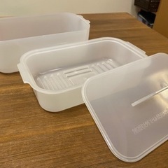 【未使用】電子レンジ用 土鍋・解凍上手のセットの画像