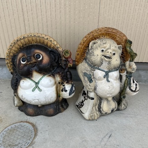 信楽焼たぬき2匹セット