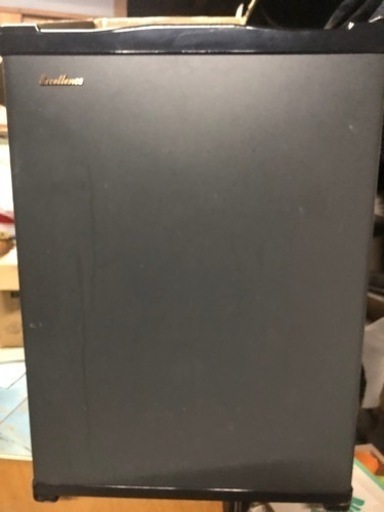 黒色1ドア冷蔵庫