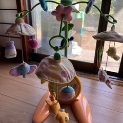【美品】ディズニーベビーのメリー ベッド&置型両用