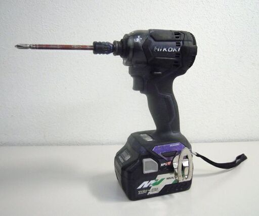 HiKOKI 36V コードレスインパクトドライバー WH36DC ディープオーシャンブルー バッテリー2個 充電器 ケース付き ハイ