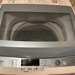引取先決定❗️AQUAの全自動洗濯機7.0Kg❗️4月26、27引き取りに来れる方❗️配送も可❗️の画像