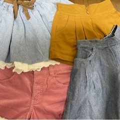 140cm ショートパンツ4点セット②