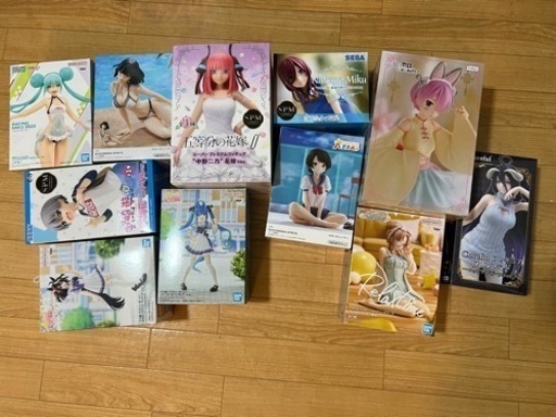 美少女フィギュア 大量 まとめ売り セット リゼロ ラム 五等分の花嫁 二乃 ウマ娘 初音ミク ホロライブ 白銀ノエル アルベド 宇崎