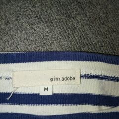 pink  adobe ボーダーＴシャツの画像