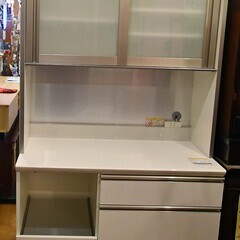●綺麗！パモウナ　キッチンボード●近郊配送可(^^♪●pamouna 食器棚　中古品●相模原　横浜　神奈川