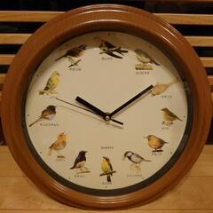 壁掛け時計　野鳥の時計の画像