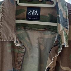 ミリタリージャケット　オーバーサイズ　ZARA 迷彩　カモフラ　カモ柄の画像