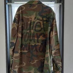 ミリタリージャケット　オーバーサイズ　ZARA 迷彩　カモフラ　カモ柄の画像