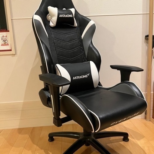 AKRacing ゲーミングチェア デスクチェア グレー 灰 Pro-X V2 高耐久PUレザー 180度リクライニング 在宅 リモート