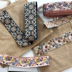 インド刺繍リボンのジュートバッグ作り⭐︎4/26(水)10:00〜