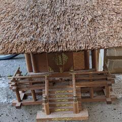 神棚 茅葺 　約40*40*30cmの画像