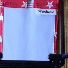 万博 アウトドアに◆Wonderise MICRO CHAIR 折りたたみ携帯イス×2個】 ケース付　の画像