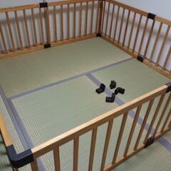木製ベビーサークル