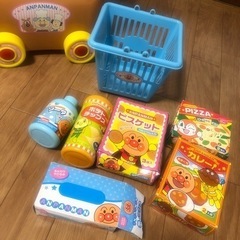 アンパンマン ショッピングカート おままごと お買い物セットの画像