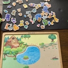 知育玩具　マグネット遊びの画像