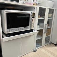 【日程調整中】レンジ台　食器棚　2点セット　ニトリ 