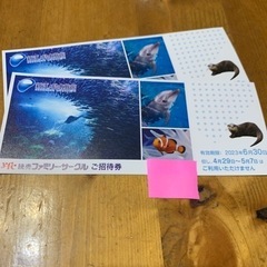 新江ノ島水族館ご招待券　2枚〜