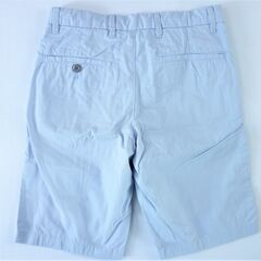 【No.41】未使用 UNIQLO チノショートパンツ 水色 Sサイズ W76cmの画像