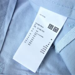【No.41】未使用 UNIQLO チノショートパンツ 水色 Sサイズ W76cmの画像