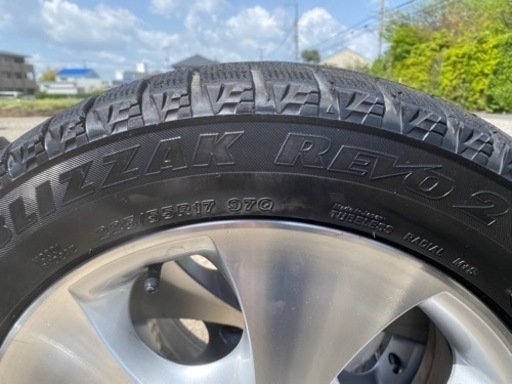 アルファード10後期 スタッドレス付き純正ホイール 225/55R17