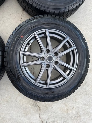 DUNLOP WINTERMAX 2018年製スタッドレスタイヤ205/65R16ホイール付き4本
