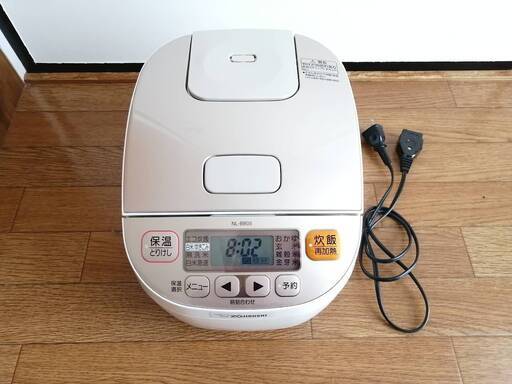 【取りに来てくださる方限定】象印 炊飯器 3合炊き ホワイト 2017年製