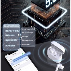 未開封！半額以下！Bluetooth イヤホン ワイヤレスイヤホン bluetooth 自動ペアリング 瞬時接続 の画像