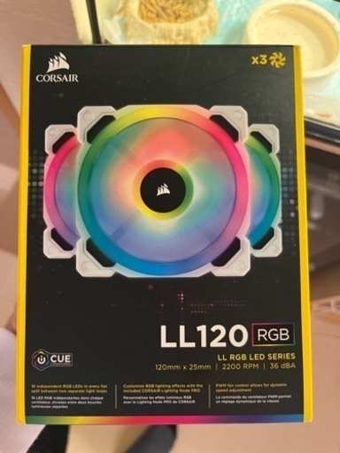 Corsair LL120 RGB -White- Triple Pack PCケースファン コルセア　120mm 3個セット