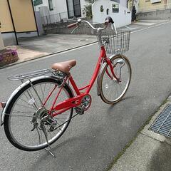 26インチ5段変速 赤の画像