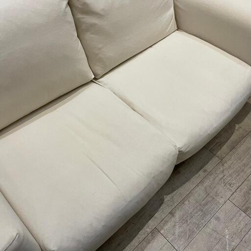 【 全国発送可能！】【 無印良品 】 2人掛けソファ 約9.2万円 ファブリック ポケットコイル