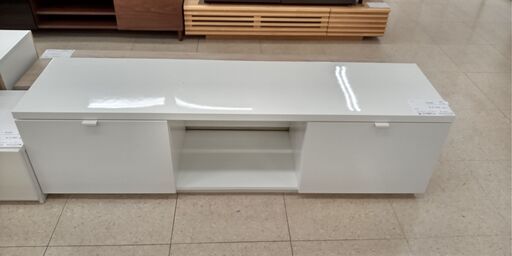 ★ジモティ割あり★  テレビ台 白 H45×D41.5×W160 クリーニング済み TJ465