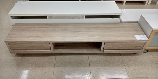 ★ジモティ割あり★  テレビ台 ベージュ H30.5×D43×W180 クリーニング済み TJ466