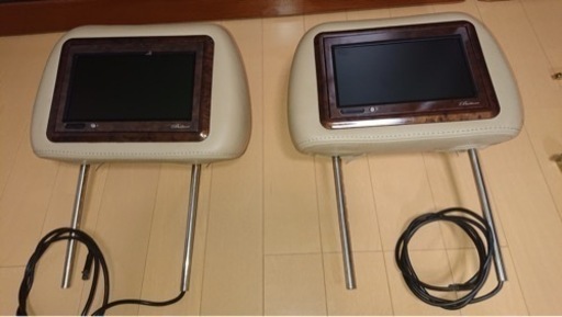 ベレッツァ ヘッドレストモニター 2個セット リモコン付