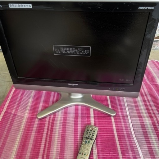 SHARP AQUOS 　LC-26E5-B　液晶テレビ