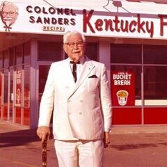 レア1976年頃★KFCケンタッキー・フライド・チキンのおしぼり(右の一個)◆非売品☆カーネルサンダース★当時物(未使用)ノベルティグッズの画像